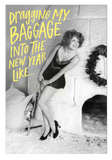 New Year New Baggage Postcard Set