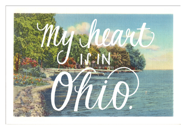 Ohio Heart Postcard Set